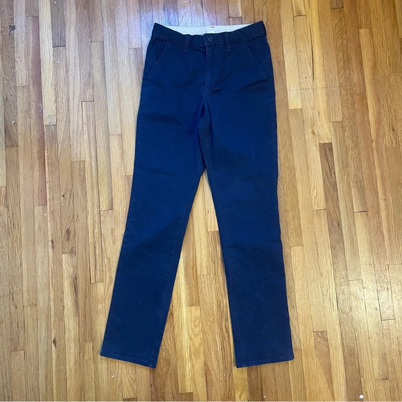 4/$25 Gap Kids Boys Navy Blue Uniform Chino Pants Size 16 Slim - Picture 1 of 9